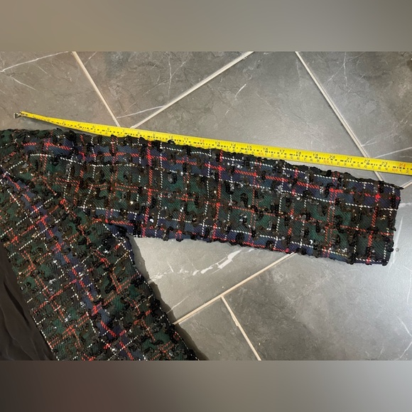 Vintage Sequin Plaid Green and Red Jacket size 8/ Holiday Jacket Christmas - Picture 16 of 16